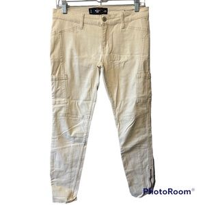 Hollister Pants Cream White Size 3 W26 Skinny Cargo